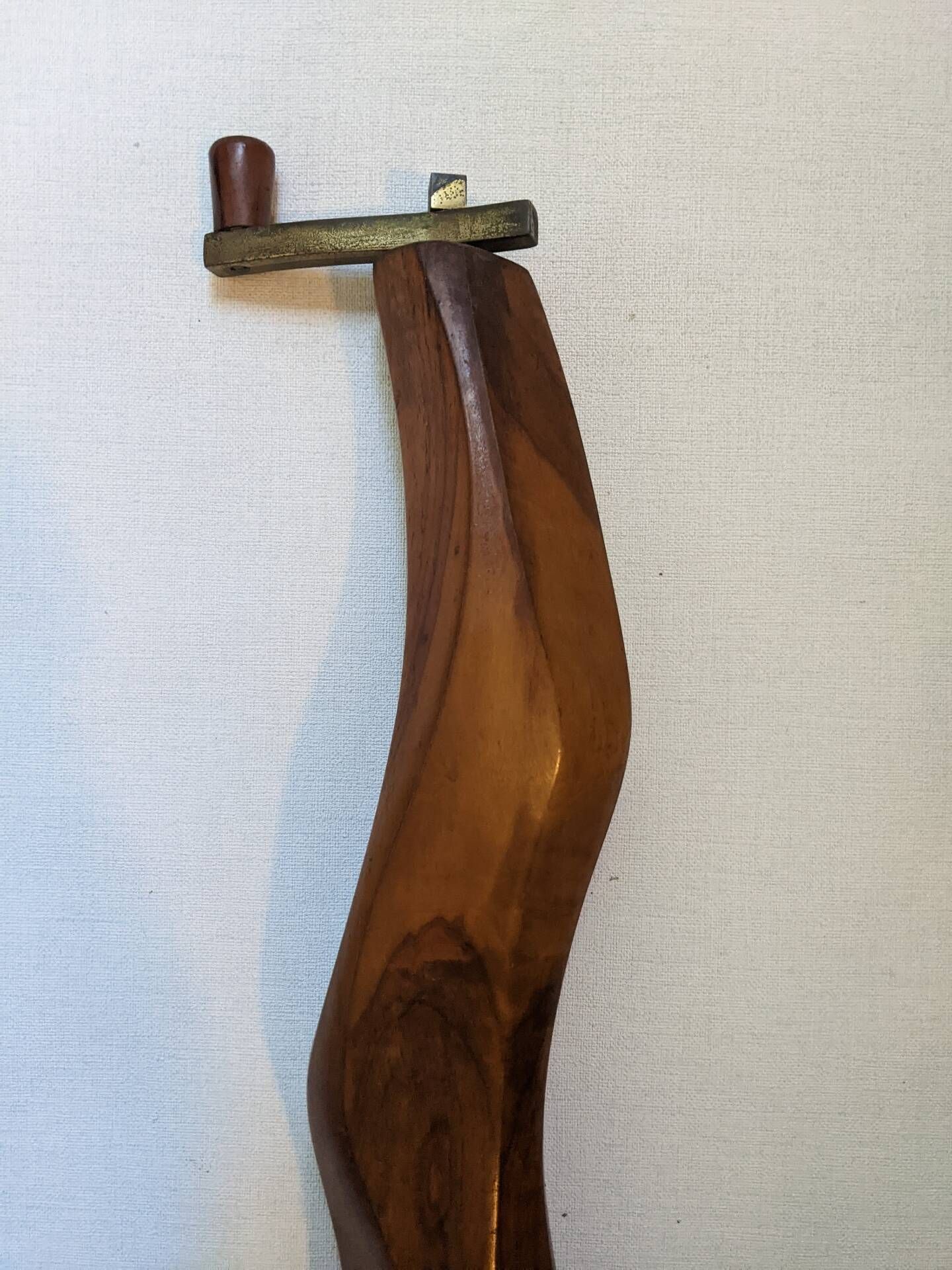 Vintage 1960s olive wood pepper mill