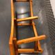 Chalet-style pine bench circa 1960