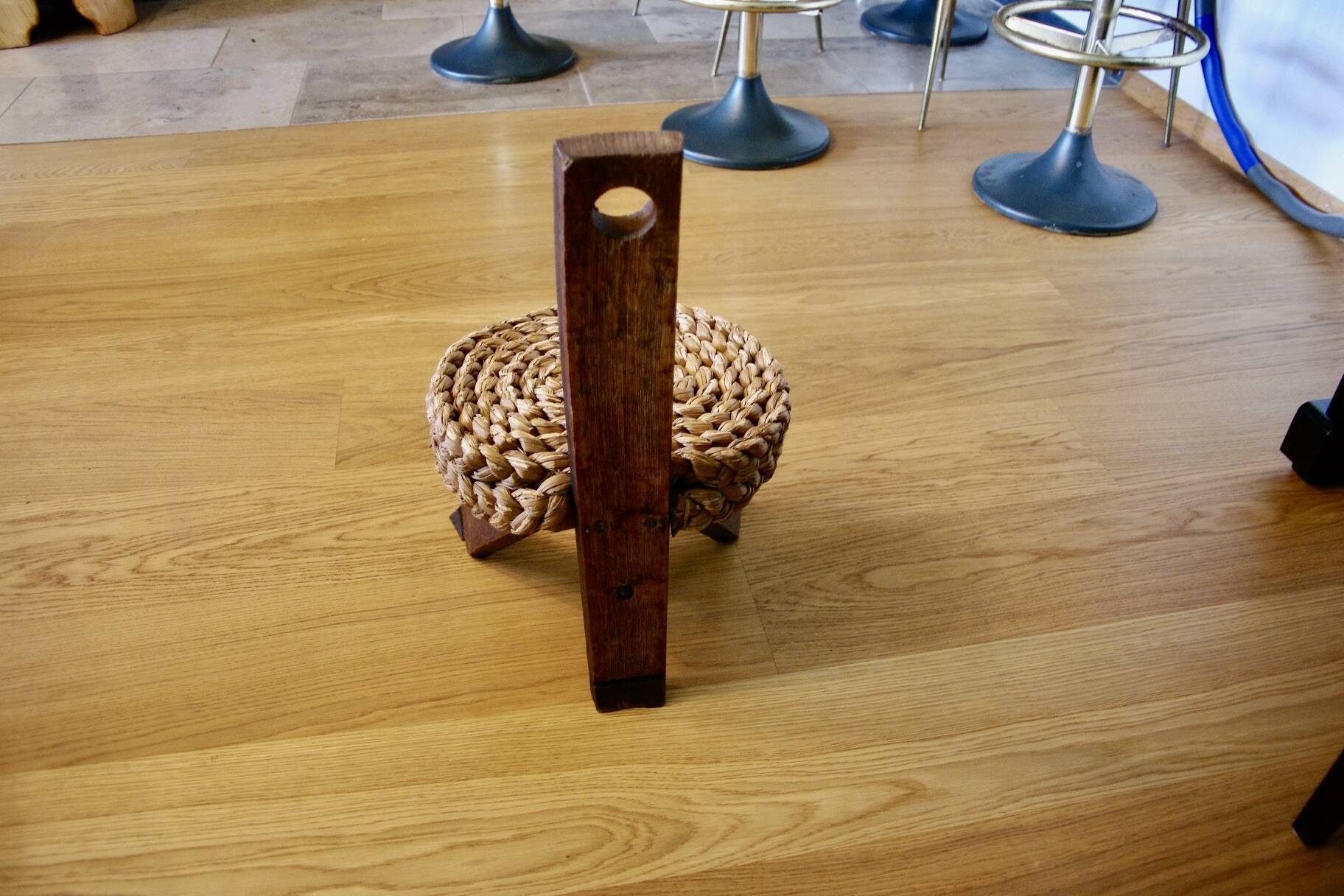 Chaise scultural brutaliste vintage 1950