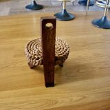 Chaise scultural brutaliste vintage 1950