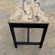 Table de ferme en bois noir