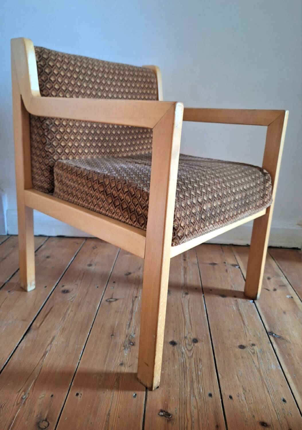 Fauteuil vintage, meuble siège ancien design scandinave