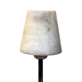 Chromed Metal And Alabaster Table Lamp, Spain, 1980's