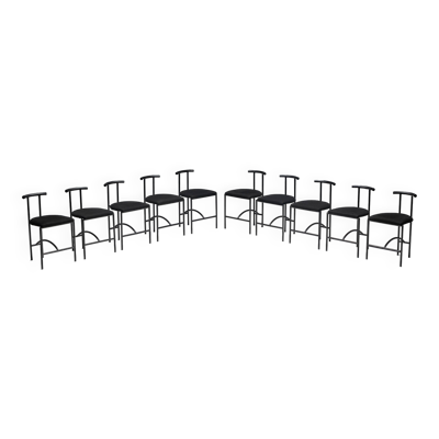 Chaises de salle à manger postmodernes « Tokyo » par Rodney Kinsman pour Bieffeplast, Italie, 1980