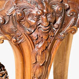 Louis XV Style Walnut Pedestal Table