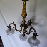 Chandelier bronze 4 lights
