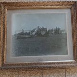 Frame with photo of peasant scene