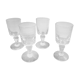 Set of 4 bistro glasses early XX century
