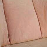Armchair Ligne Roset, pastel orange color, France, circa 1990