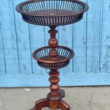 Table à tricoter victorienne en acajou, XIXe siècle