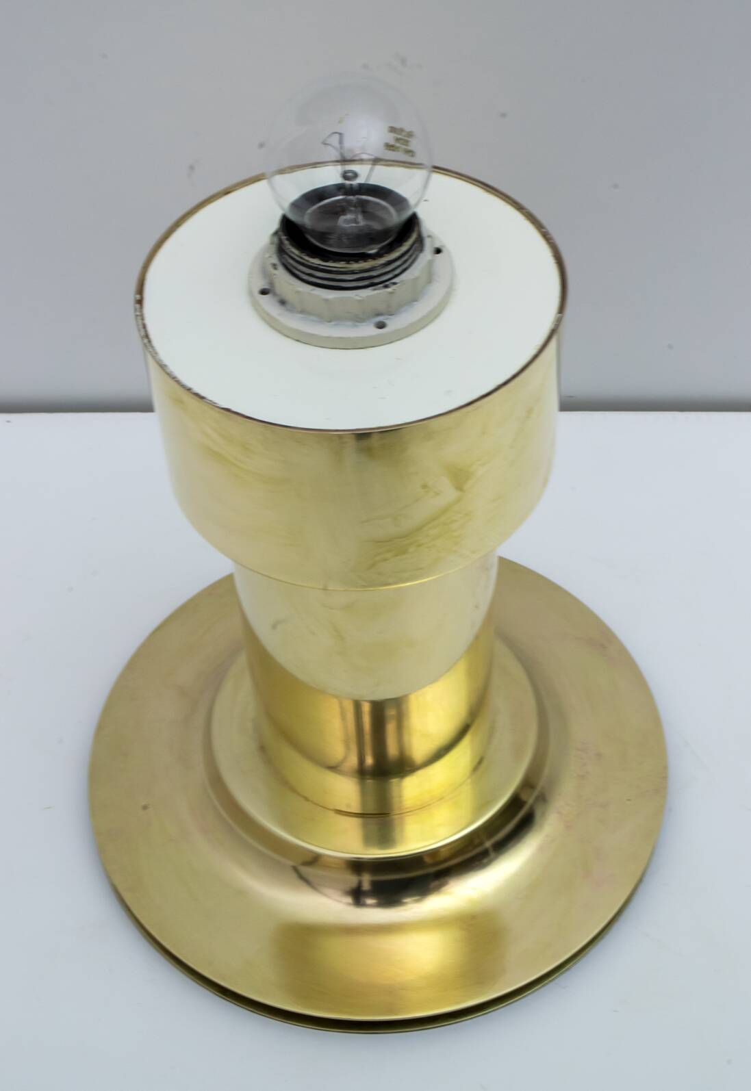 Mid-Century Modern Italian Brass Table Lamp, 1960s