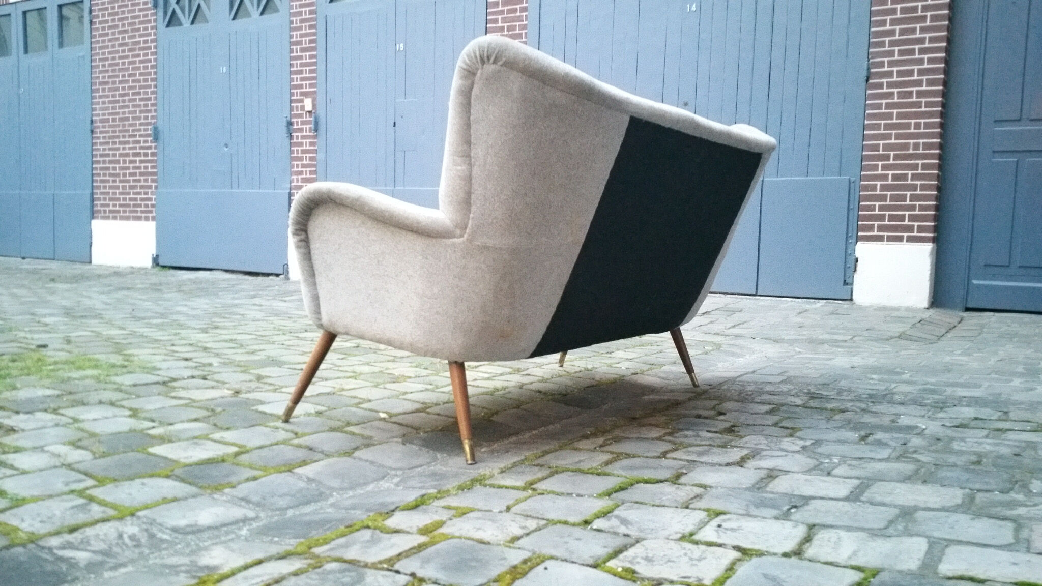 Sofa sofa wing bergere 50s/60s vintage