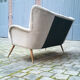 Sofa sofa wing bergere 50s/60s vintage