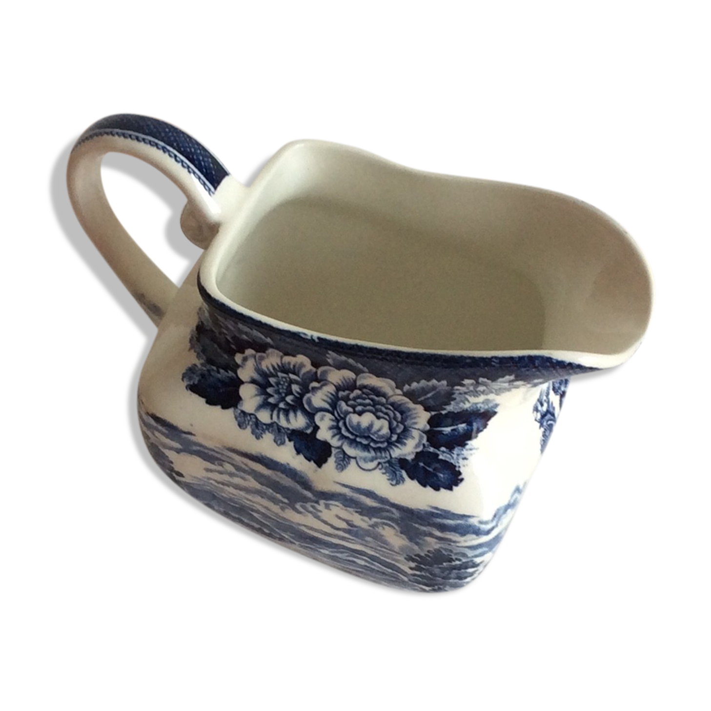 Crémier Lochs of Scotland - Made in England - loch Leven - décors bleu