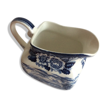 Crémier Lochs of Scotland - Made in England - loch Leven - décors bleu