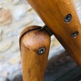Set of 2 vintage folding chairs, rattan cane for Habitat, circa 70/80