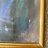 Pastel portrait painting