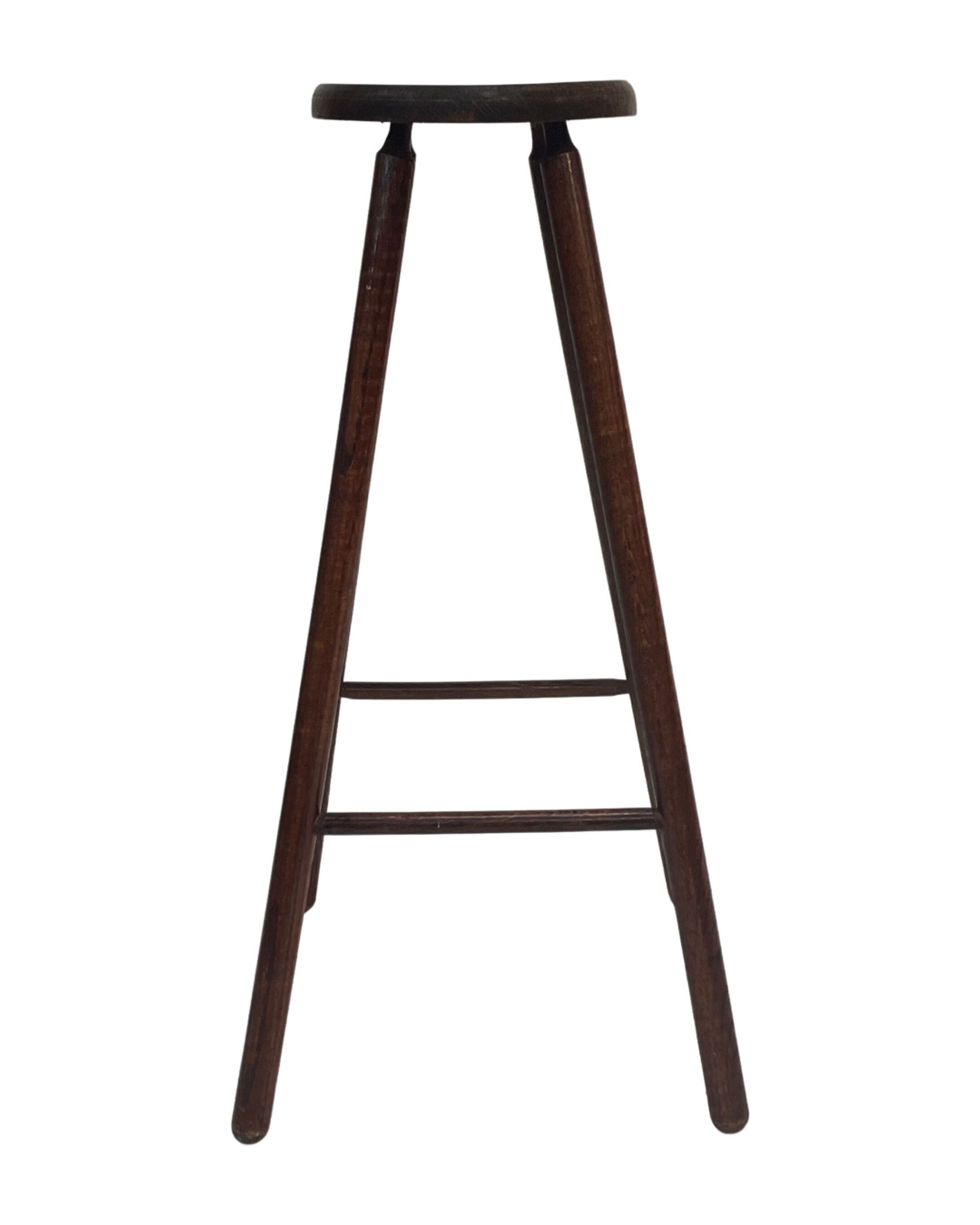 Vintage barstool, wood, 60s
