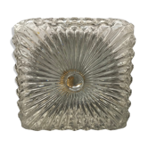 Ancient Applied Brush Glass Moulded Glass - Vintage Metal Support