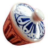 Small vintage blue ceramic box