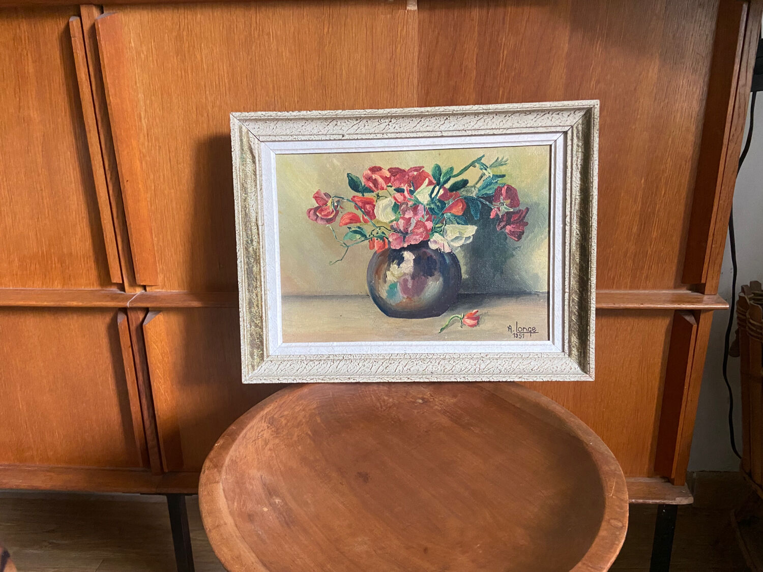 Oil on canvas vintage