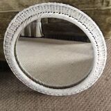Rattan mirror