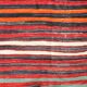 Red & Blue Large Vintage Kilim Rug, 200x352Cm