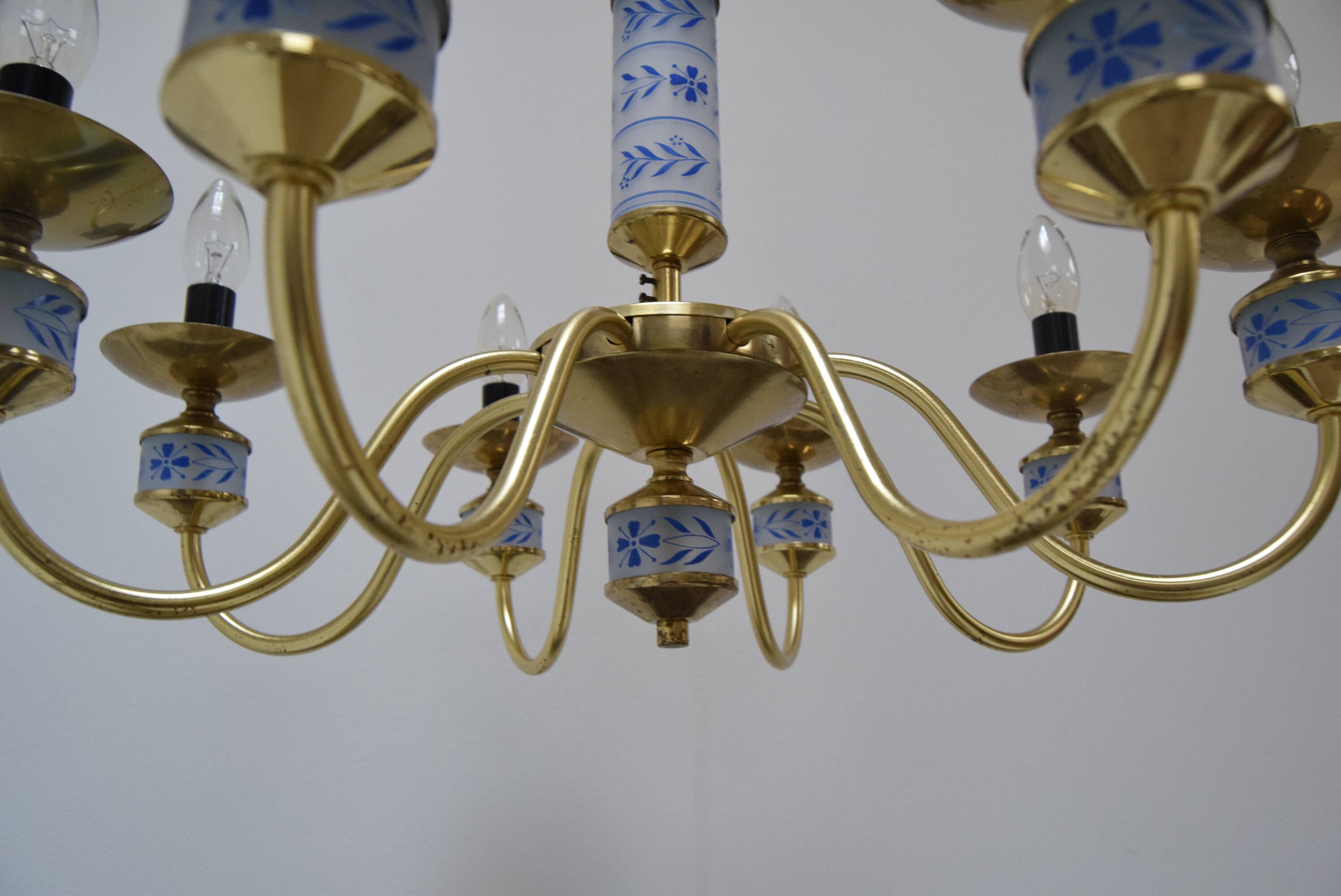 Mid-century Chandelier by Kamenicky Senov, Czechoslovakia, 1970's.