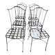 6 handcrafted wrought iron Provençal chairs
