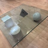 Table basse design martinelli luce "metafora", lella & massimo vignelli