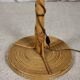 Louis Sognot rattan floor lamp from the 60s
