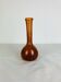 Vase soliflore verre bullé ambré/orange, vintage