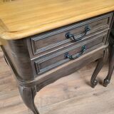 Pair of renovated solid wood bedside tables