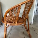 Vintage rattan armchair