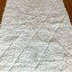 Berber carpet blessed white ouarain patterns with reliefs and black finishes