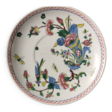 Superb 1870 / Gien earthenware / cornucopia saucer