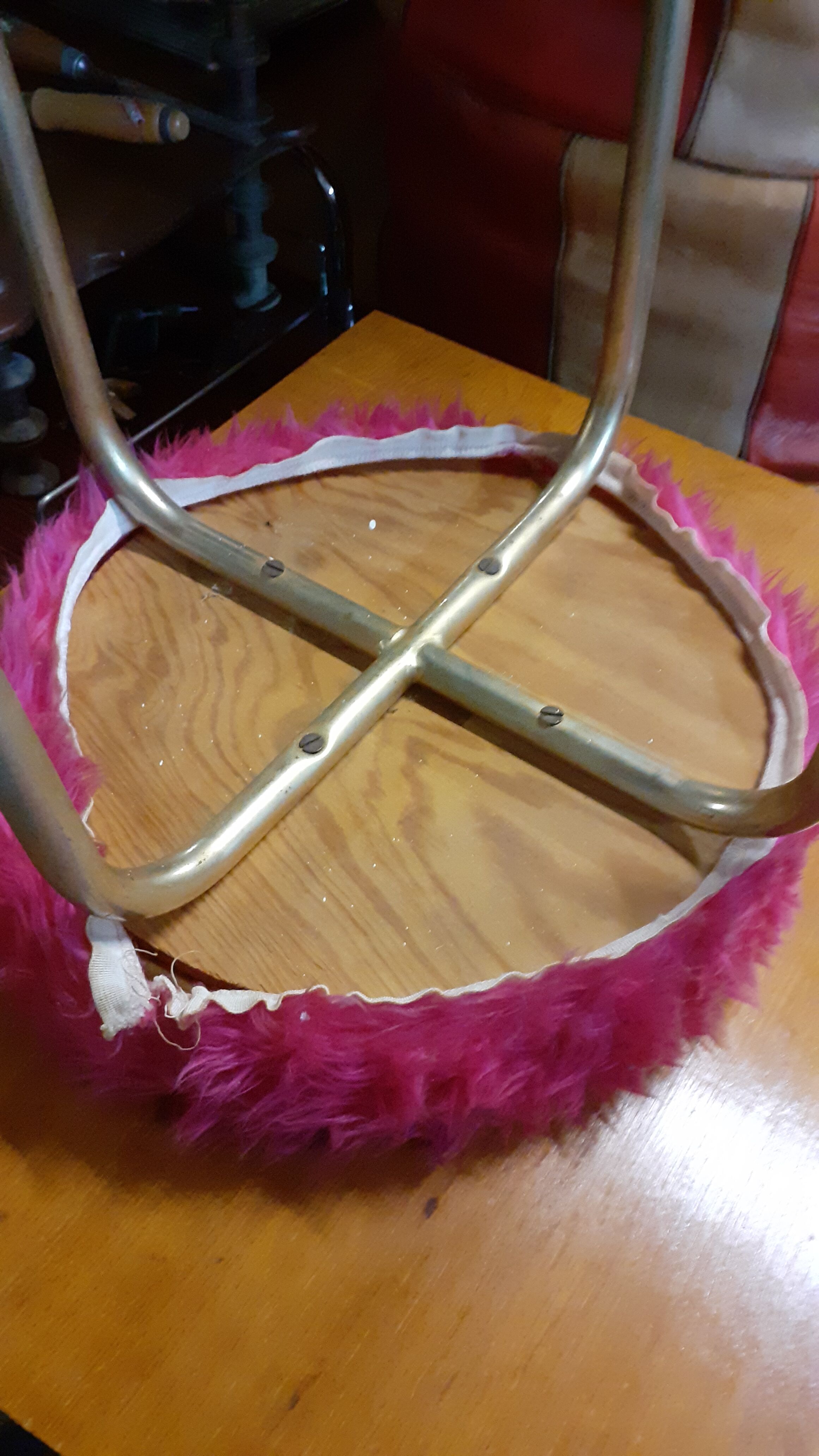 Vintage stool "moumoute"