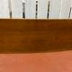 André Sornay walnut wooden headboard with brass nail assembly