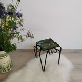 Decorative ceramic wrought iron harness