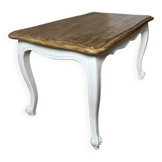 Table basse bois relookée