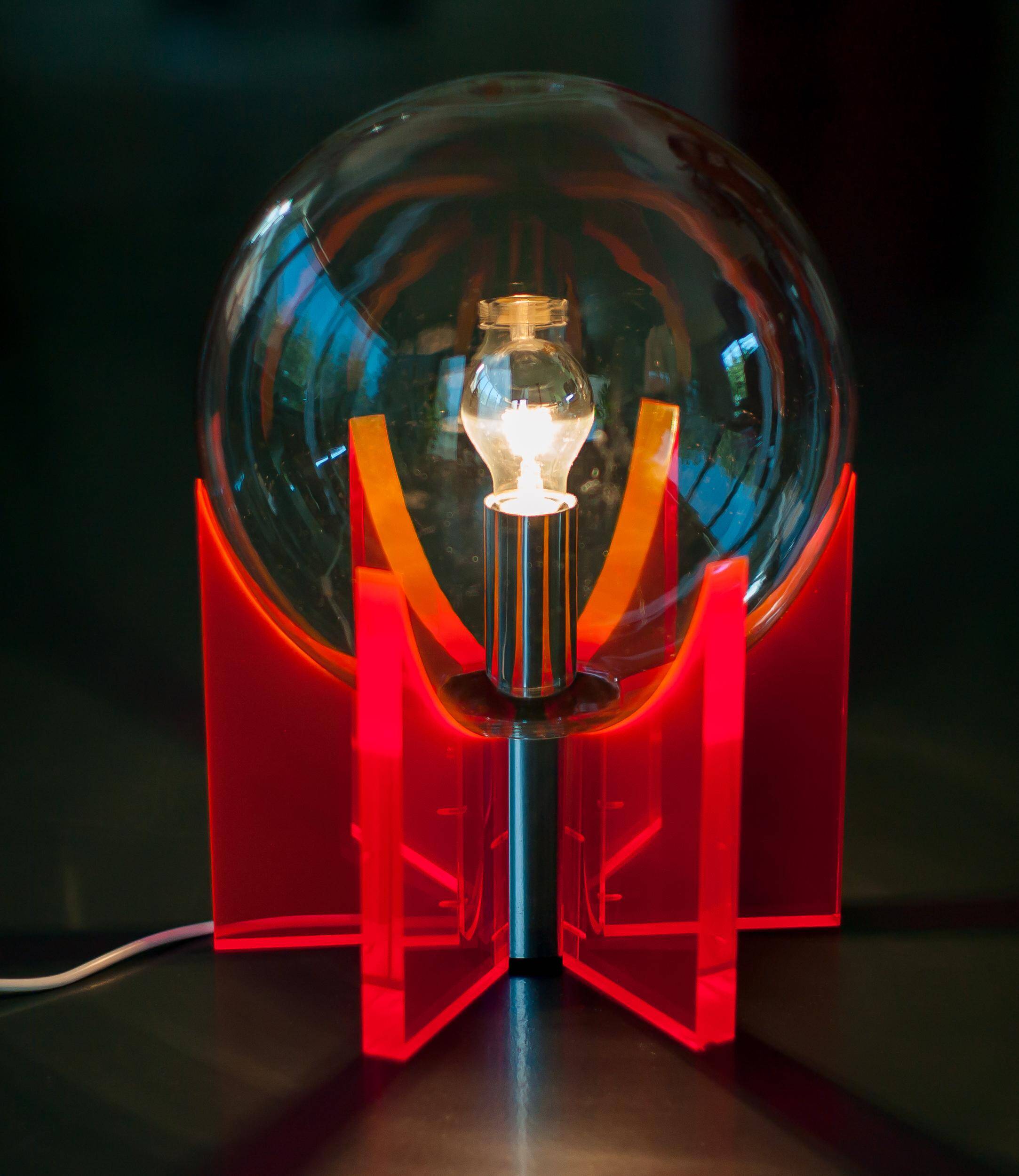 Acrylic lamp "King Sun"