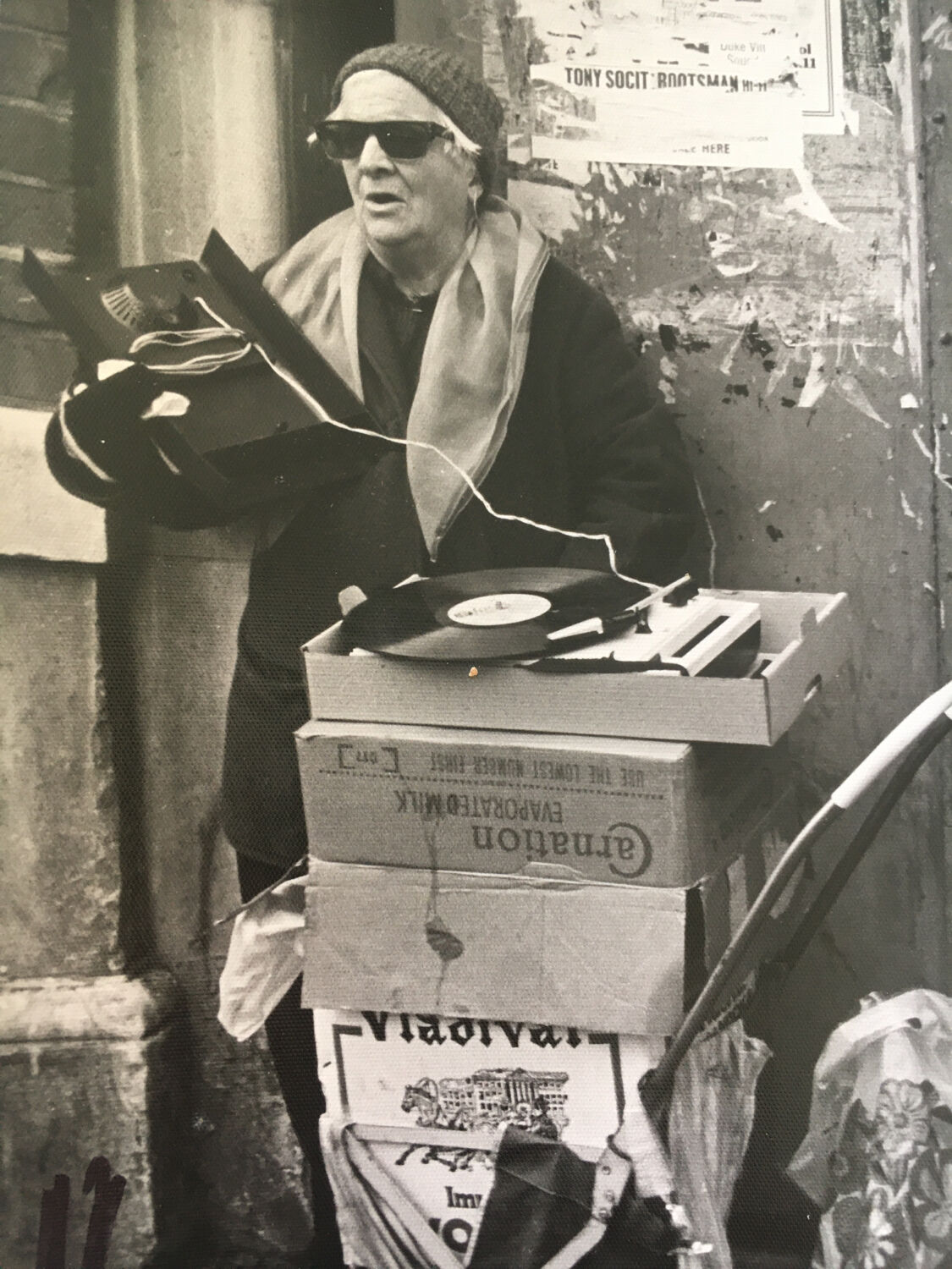 Photography London 90, music, vinyl record, street