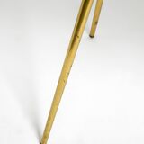 Beautiful Mid Century Modern brass side table with mosaic surface by Münche