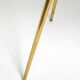 Beautiful Mid Century Modern brass side table with mosaic surface by Münche