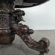 Renaissance-style gueridon with dragon heads in oak
