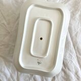 Rectangular sauce boat in Haviland Limoges porcelain with bird decoration