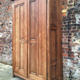 Very large antique wardrobe, vintage dressing furniture.