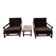Fauteuils et table Mc Guire (ensemble de 3)