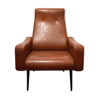 60s textured skai chair