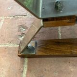 System table, portfolio, design teak veneer 80s